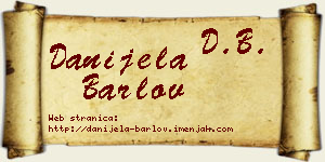 Danijela Barlov vizit kartica